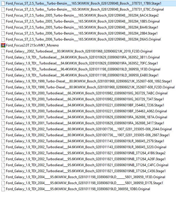 Ford Moded Ecu Files Remapping Stage1,Stage 2...etc