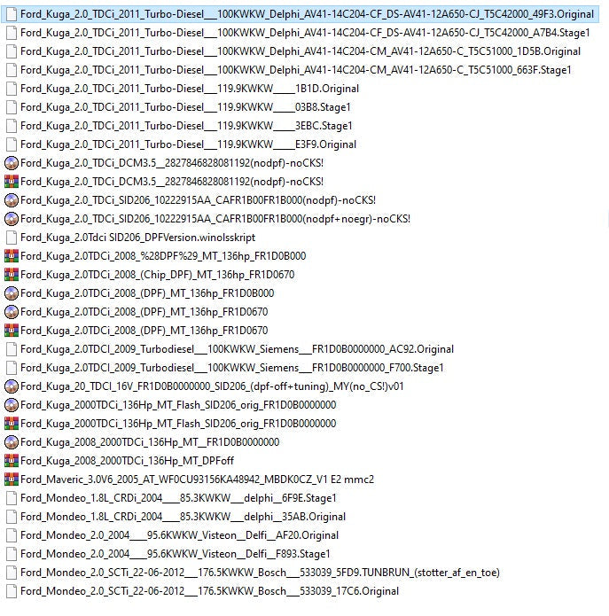 Ford Moded Ecu Files Remapping Stage1,Stage 2...etc