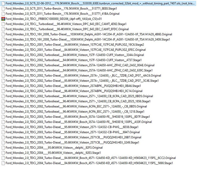 Ford Moded Ecu Files Remapping Stage1,Stage 2...etc
