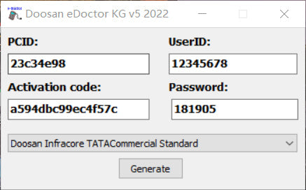 Doosan e-Doctor Engine Diagnostic 2.4.0.7 (EDIA) 2023 Truck and Bus Software Package