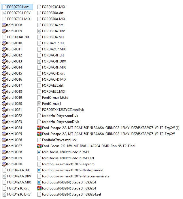 Ford Moded Ecu Files Remapping Stage1,Stage 2...etc