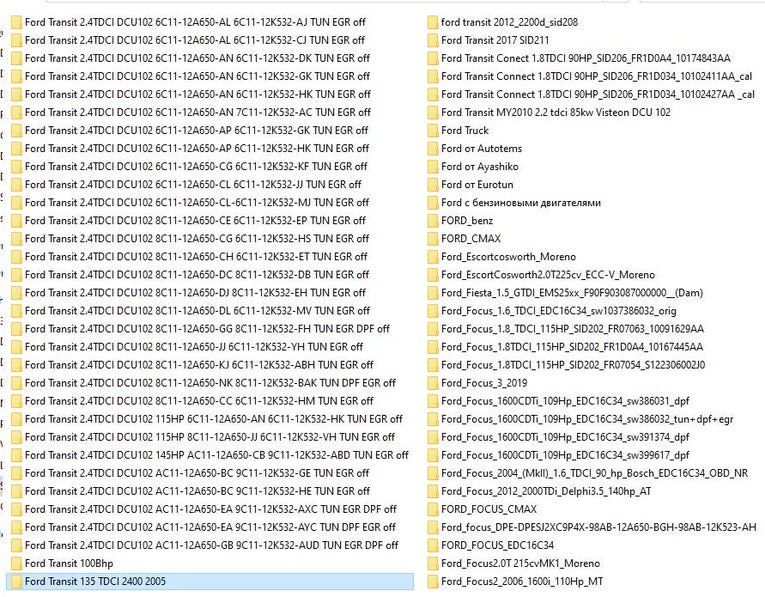 Ford Moded Ecu Files Remapping Stage1,Stage 2...etc