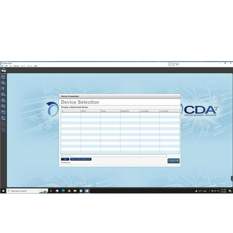 Chrysler CDA 6.15.188 Engineering Diagnostic Software 2023 for MicroPod II 2