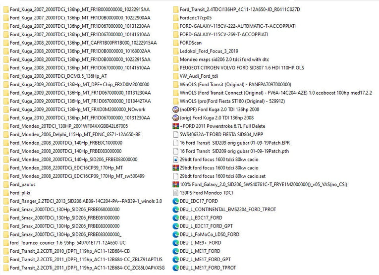 Ford Moded Ecu Files Remapping Stage1,Stage 2...etc