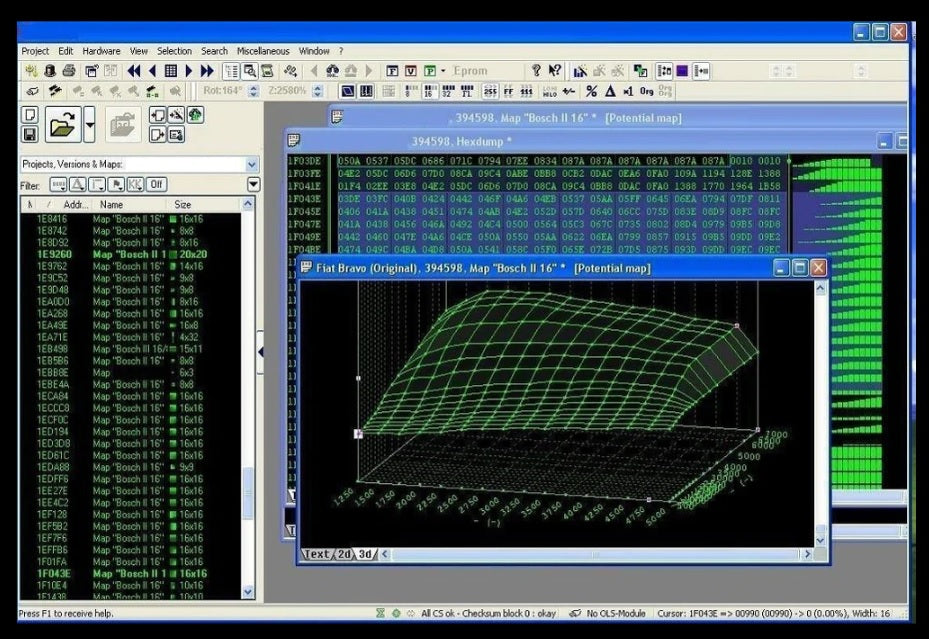 Trucks and Construction Machines DAMOS Ols A2L Hex Files, Stage1,dpf off, adblue off, egr off...etc