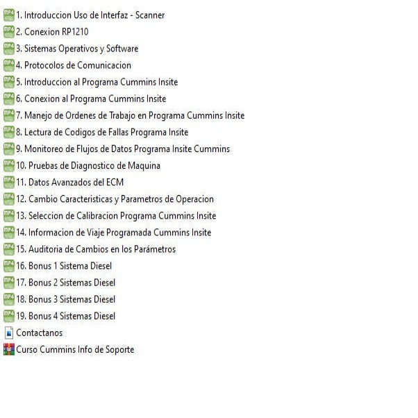 Cummlns lnslte & CaItirm Course (Spanish) + CaItrim v4.7 with KG + Wiring Diagram