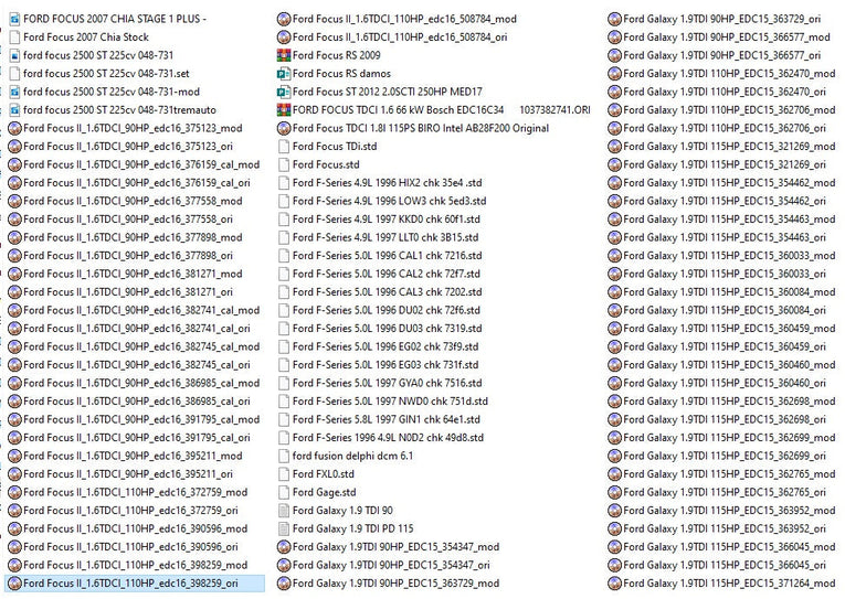 Ford Moded Ecu Files Remapping Stage1,Stage 2...etc