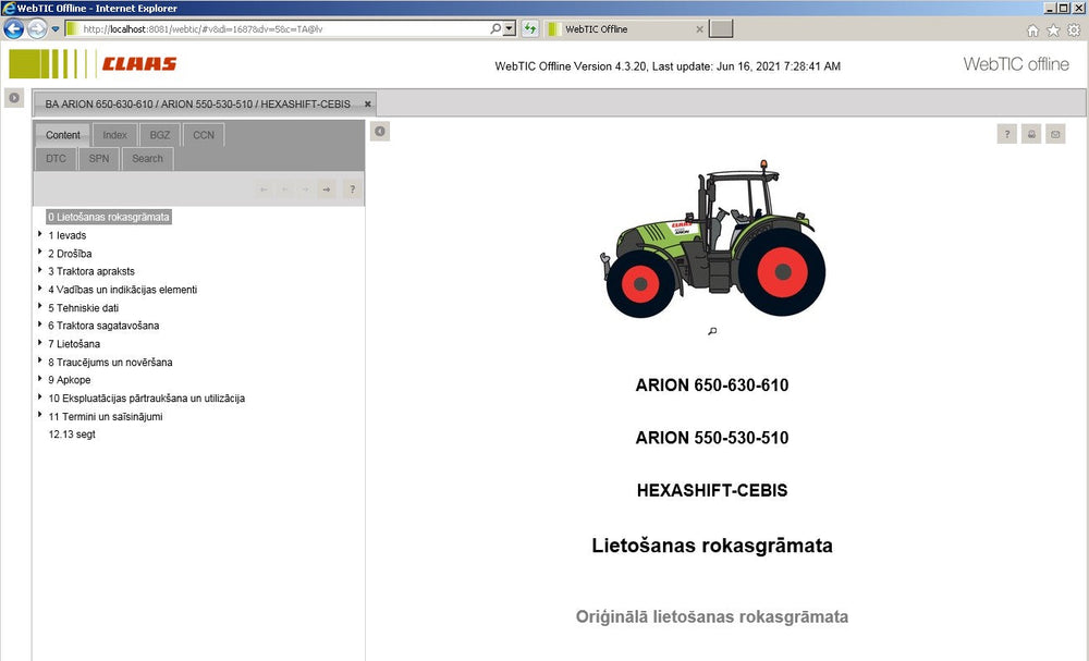 CLAAS WebTIC Offline 08.2022 Service Information + INSTALL GUIDE