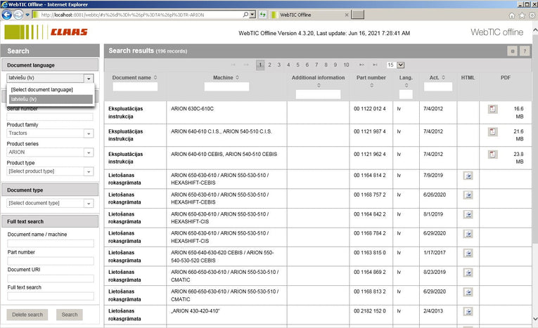 CLAAS WebTIC Offline 08.2022 Service Information + INSTALL GUIDE