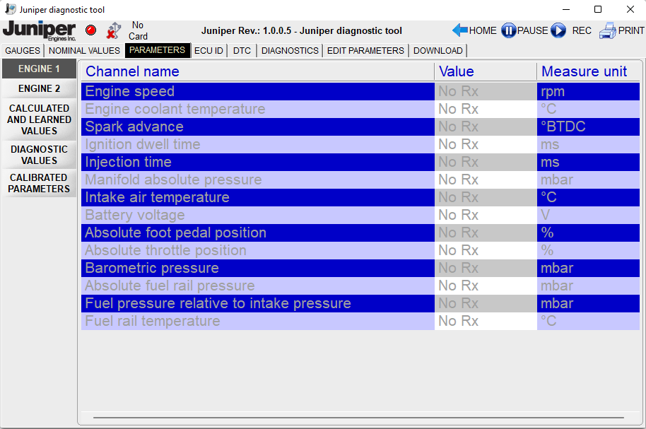 Clark Juniper Engine Diagnostic Tool