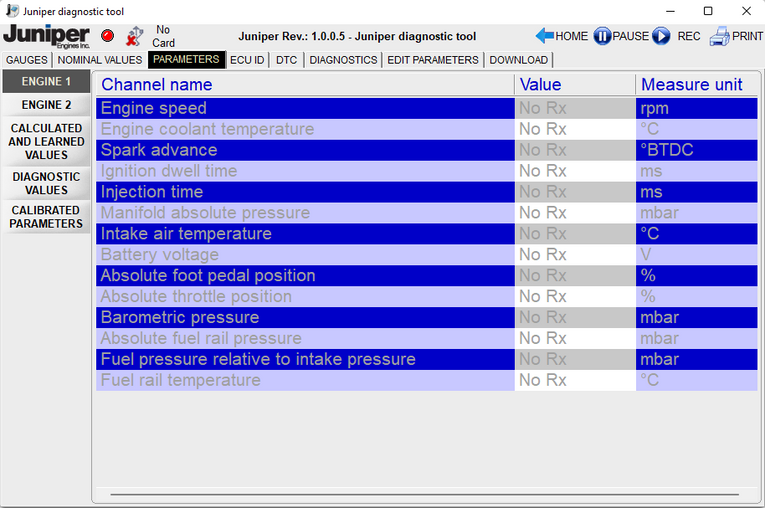 Clark Juniper Engine Diagnostic Tool