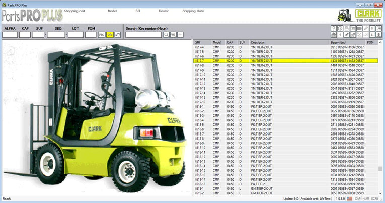 Clark EPC Spare Parts List Parts Pro Plus v541