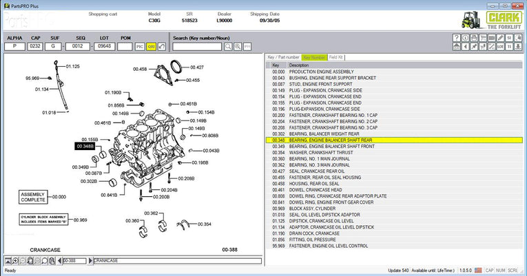 Clark EPC Spare Parts List Parts Pro Plus v541