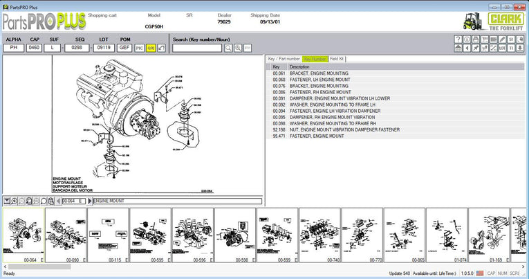 Clark EPC Spare Parts List Parts Pro Plus v541