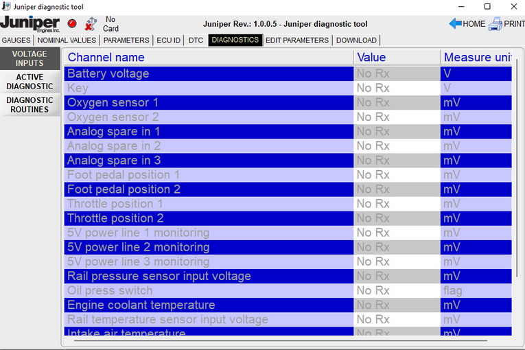 Clark Juniper Engine Diagnostic Tool