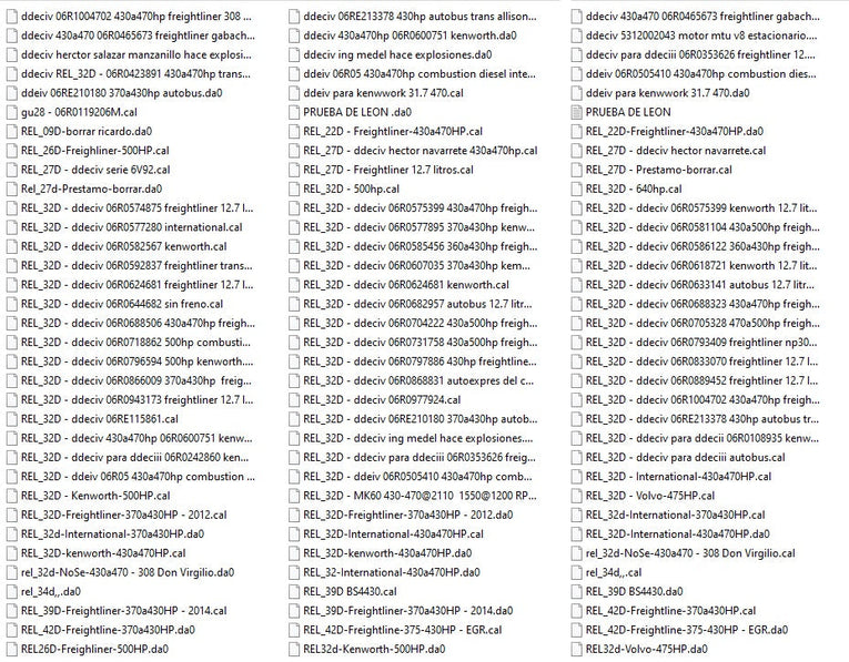 Detroit Diesel Calibrations Files Package