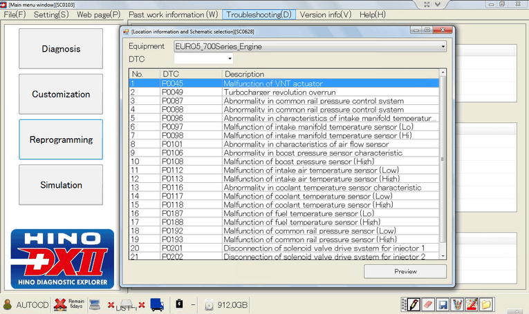 Hino Diagnostic eXplorer DX2 1.1.22.3 Diagnostic Software