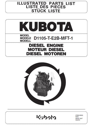 Kubota Engine Parts List PDF 2019 Diezel365