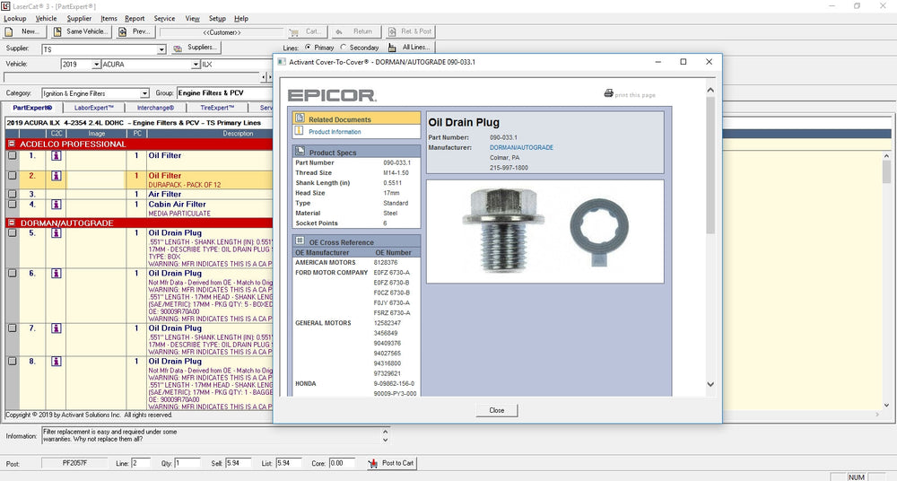 Laser-Cat EPC USA SPARE PARTS CATALOG DVD