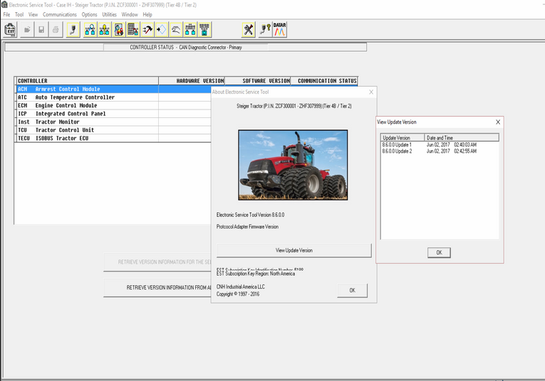 Case / New Holland CNH EST 9.8 UP 4.0 Diagnostic Software 2023