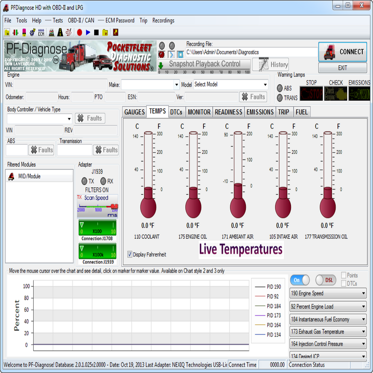 PF-Diagnose 2.0.2.23 Diagnostics Software 2013 – Full Heavy & Medium Duty with OBDII