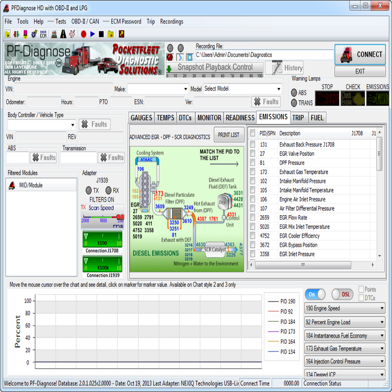 PF-Diagnose 2.0.2.23 Diagnostics Software 2013 – Full Heavy & Medium Duty with OBDII