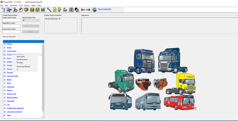 Scania Multi Service Information & Spare Parts Catalog 05.2023