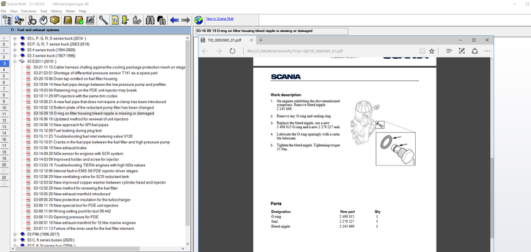 Scania Multi Service Information & Spare Parts Catalog 05.2023