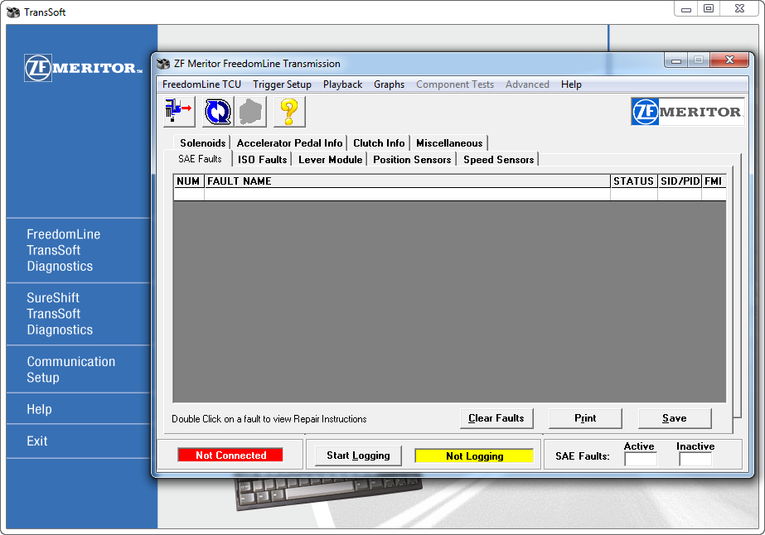 ZF MERITOR TransSoft v2.1 Diagnostic Software + kg