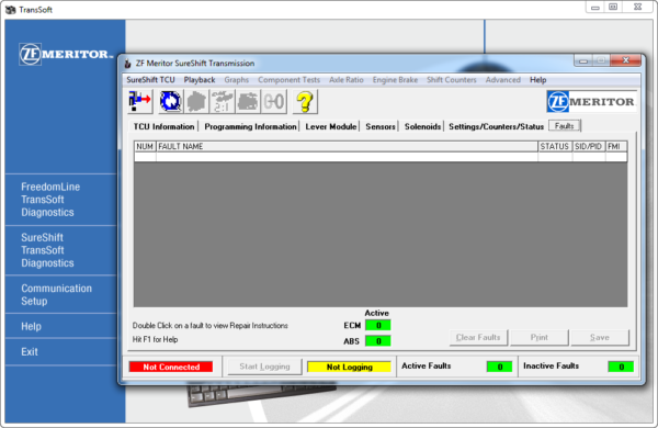 ZF MERITOR TransSoft v2.1 Diagnostic Software