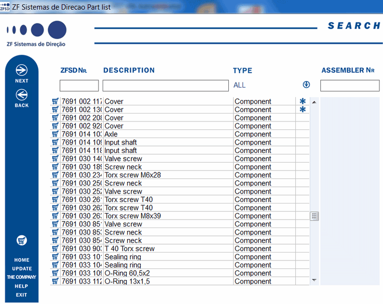 ZF Automotive Steering Parts Catalog 2022