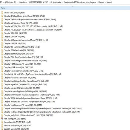 Caterpillar Spanish Course + English PDF Manuals, wiring diagrams and Delete guides Diezel365