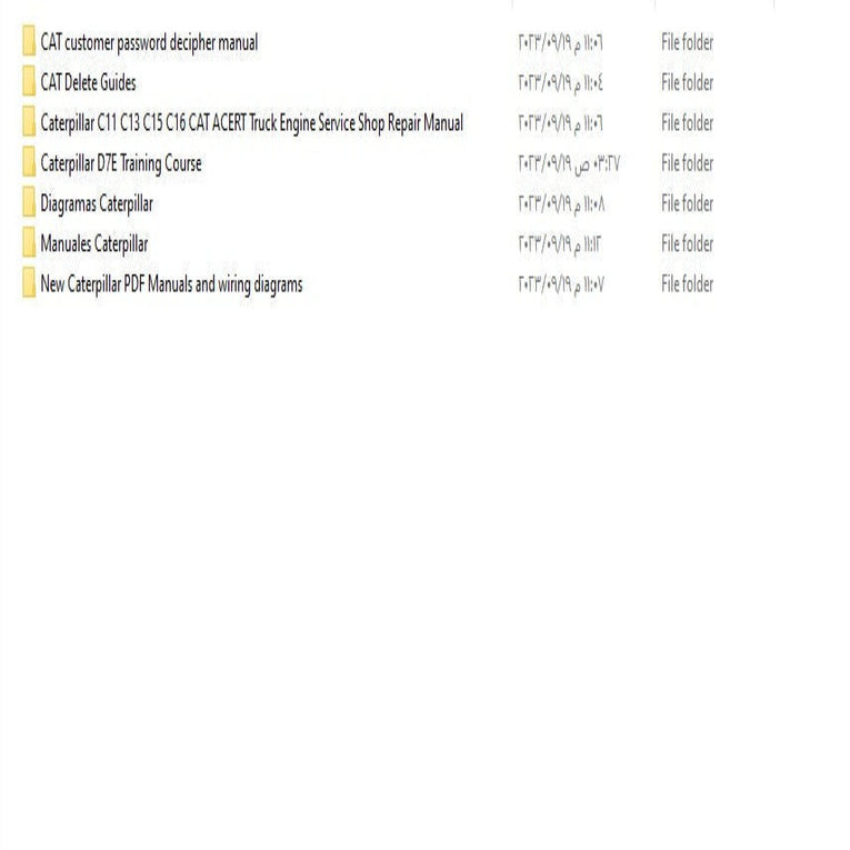 Caterpillar Spanish Course + English PDF Manuals, wiring diagrams and Delete guides