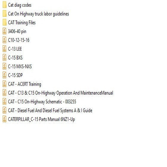 Caterpillar Spanish Course + English PDF Manuals, wiring diagrams and Delete guides