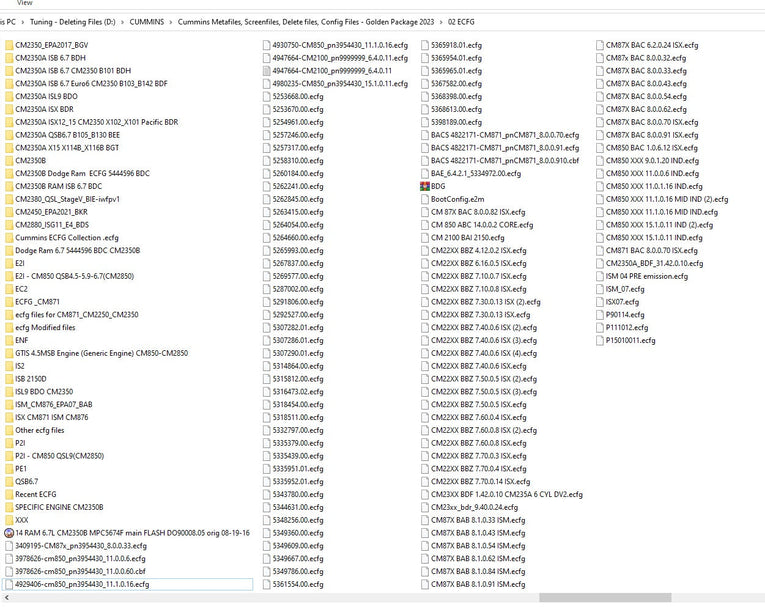 COMMlNS METAFlIES 140GB ECFG, E2M, Delete and Screen FILES - New Package