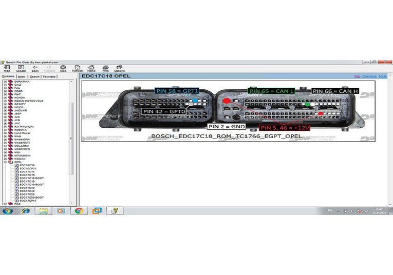 ECU PINOUT TOOL