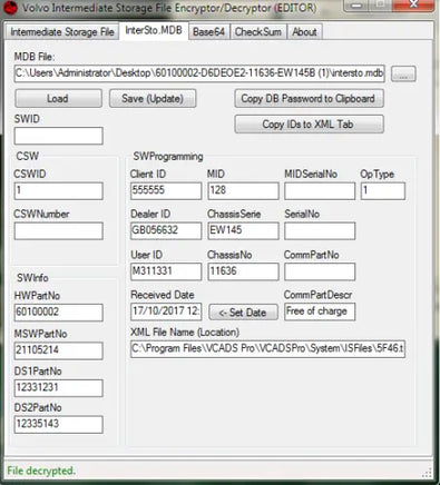Volvo Excavator EW145B MID 128 EECU 60100002 - Construction Equipment Flash File - 808TRUCK