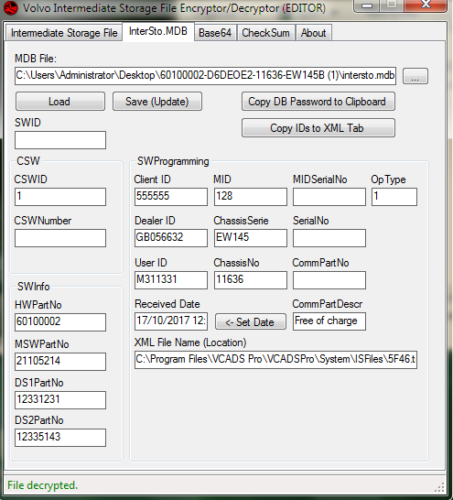 Volvo Excavator EW145B MID 128 EECU 60100002 - Construction Equipment Flash File - 808TRUCK